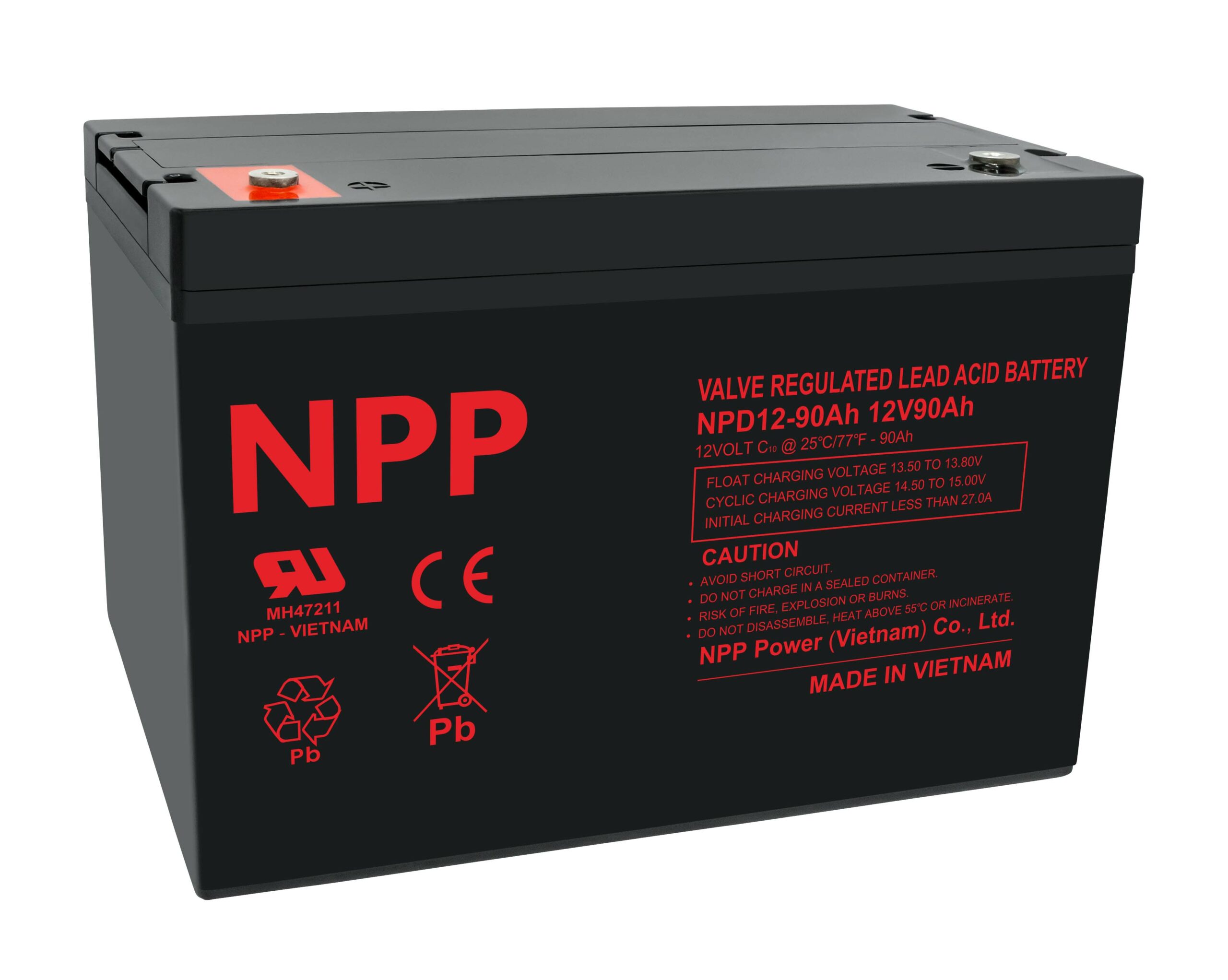 Batteria AGM 12V 95Ah NPP NPD12-90 – ciclo profondo